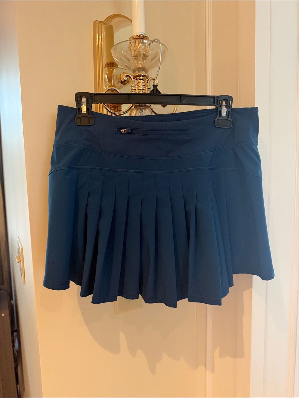 Navy Blue Pleated Women's Tennis Skirt